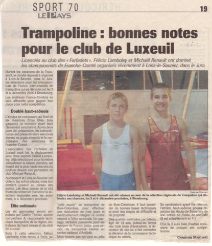L'Est Républicain, November 2005
